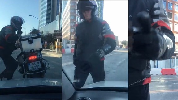 VIDEO: Motorkár na Mlynských nivách zablokoval auto vydesenej vodičke a to nebolo všetko!
