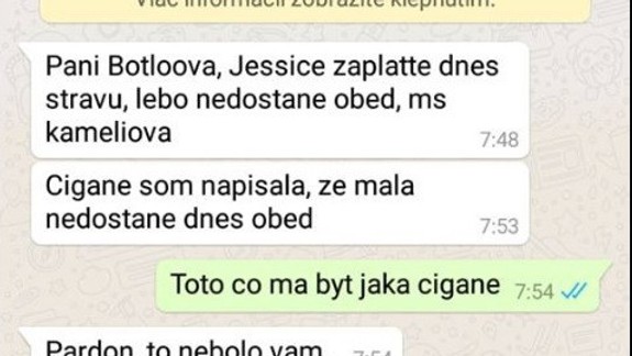 Šokovaná mamička vo Vrakuni: Takúto správu jej poslala učiteľka zo škôlky