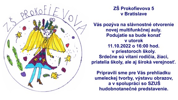 Čoskoro sa slávnostne otvorí nová aula v Petržalke