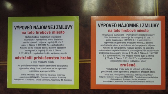 Nezaplatených hrobových miest je v Bratislave vyše 7000