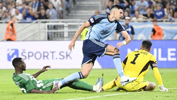 Futbal: Slovan zdolal v 1. zápase Aris Limassol 2:1