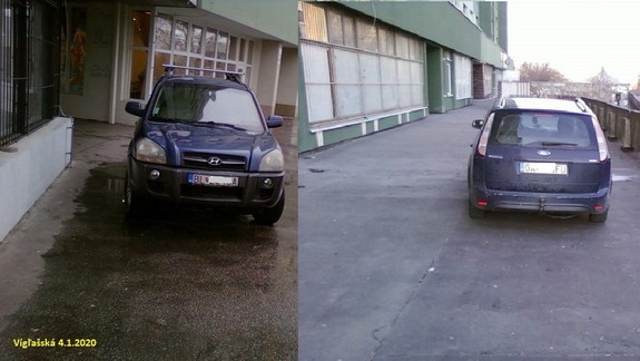 Absurdnosť v Petržalke: Zdá sa, že na terasách pri panelákoch môžete bez obáv parkovať...