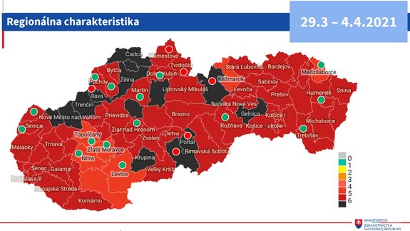 V najvyššom stupni varovania pred šírením COVID-19 je 14 okresov