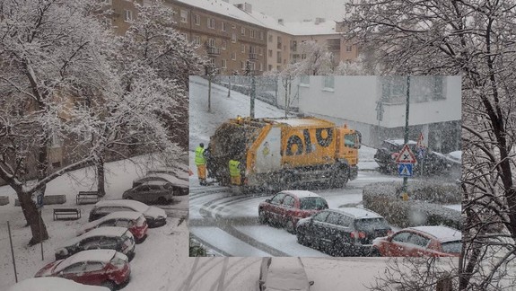OLO nedokázalo pre sneženie v niektorých lokalitách odviezť odpad...