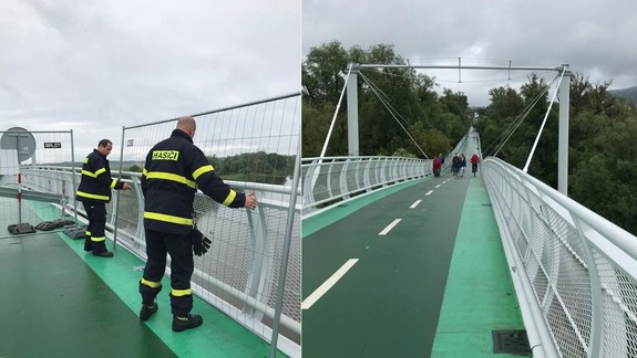FOTO a VIDEO: Cyklomost slobody v Devínskej Novej Vsi je opäť otvorený