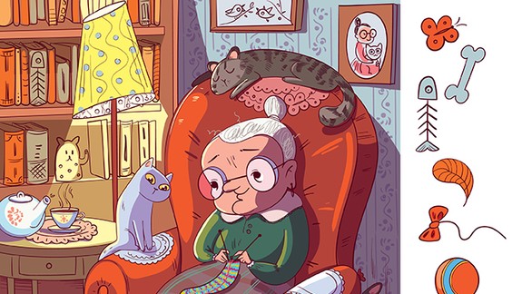 Nájdi predmety na obrázku (časť 6)