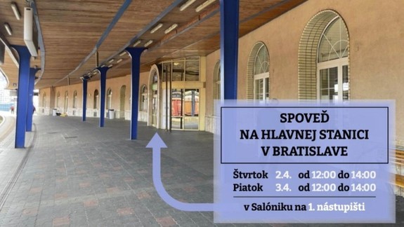 Cestujete vlakom? Na Hlavnej stanici sa môžete vyspovedať biskupovi Haľkovi