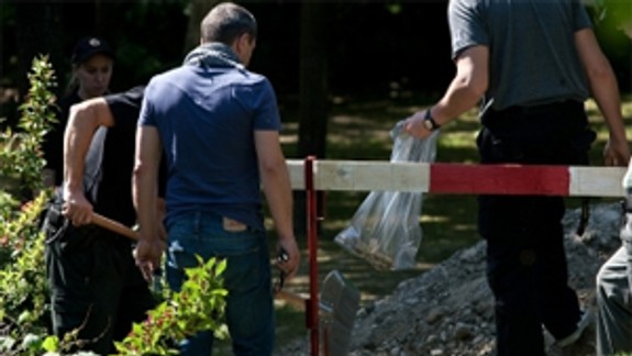 Na Kollárovom námestí našli pri výkopoch kostru človeka