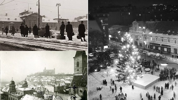 FOTO: Aké bývali podoby zimy v zasneženej Bratislave v 50-tych a 60-tych rokoch?