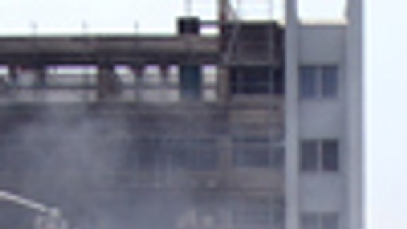 V Bratislave horí budova Slovenskej akadémie vied