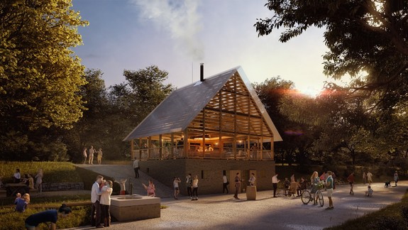 VIZUALIZÁCIA: Na Peknej ceste prestavajú bývalé muničné sklady na nový rekreačný areál