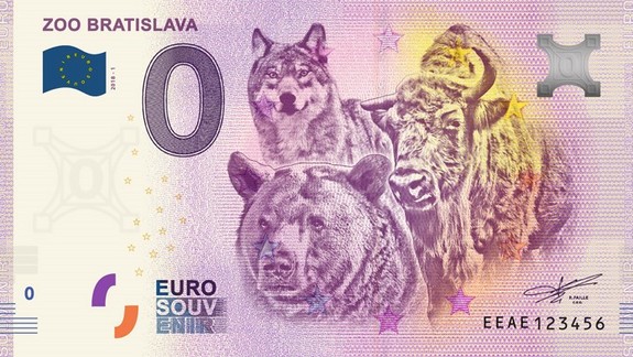 Aj bratislavská ZOO bude mať bankovku v hodnote nula eur - za koľko sa bude predávať?