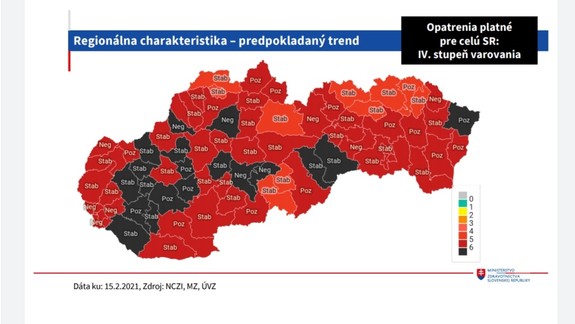 Na Slovensku máme aktuálne 19 tzv. čiernych okresov,kde je najväčšie riziko šírenia koronavírusu