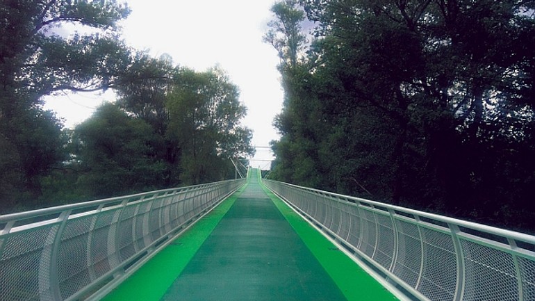 Cyklomost ponad moravu chcú otvoriť od augusta - Cyklomost1