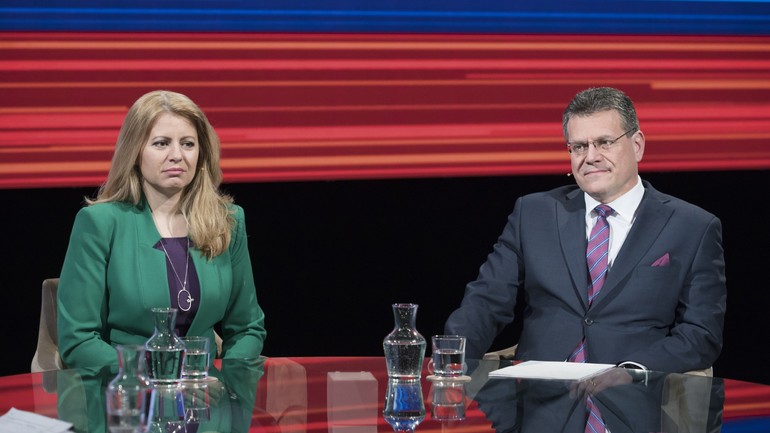Zuzana Čaputová a Maroš Šefčovič