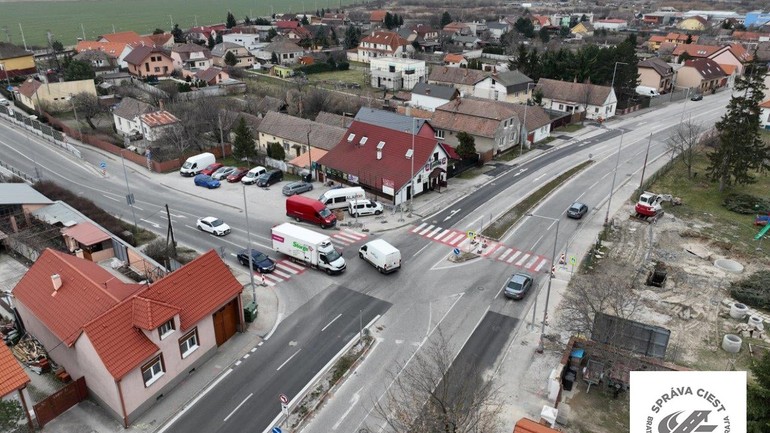 Križovatka ulíc Myslenická a Grobská