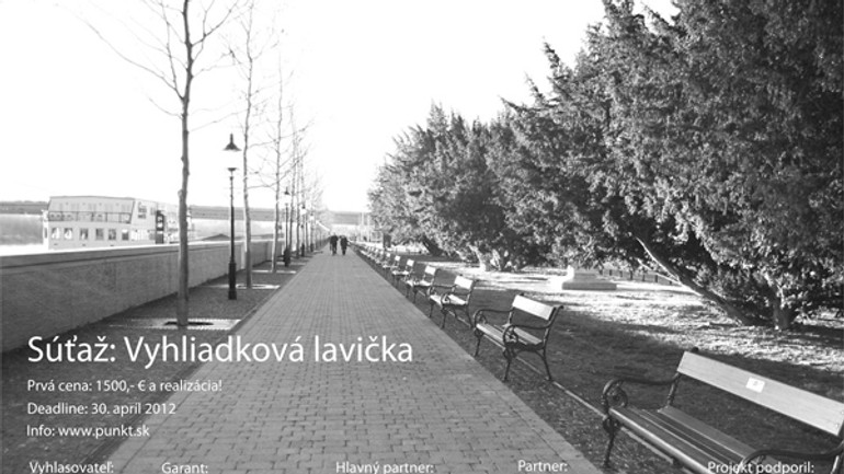 Hľadajú návrh na vyhliadkovú lavičku na nábreží - Lavicka sutaz