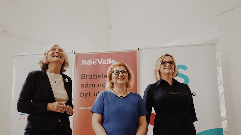 Táňa Kratochvílová, Jana Poláčiková a Dana Kleinert