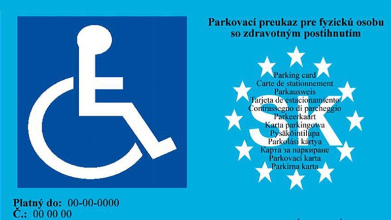 Starým parkovacím preukazom pre postihnutých končí platnosť - Parkovaci preukaz1