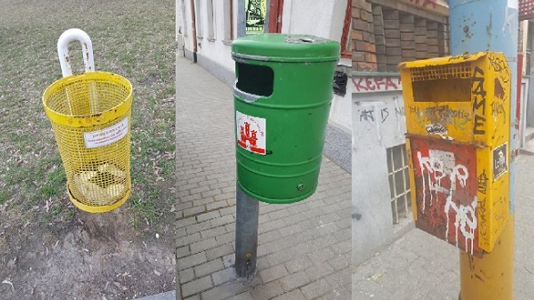 Foto: šancova ponúka nevábny pouličný veľtrh odpadkových košov - Kose