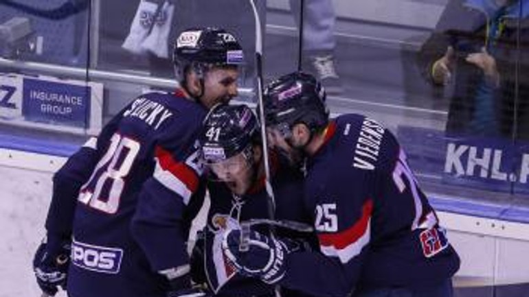 Hc slovan bratislava "rozbil" jugru chanty-mansijsk 6:0 - hcslovan_jugra_2015