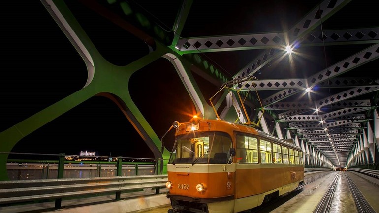 Električka jednosmerná meracia smer Petržalka