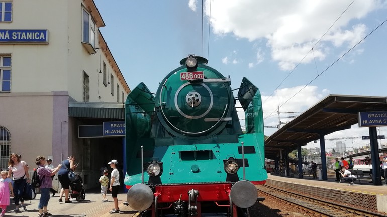 Prezidentský vlak na Hlavnej stanici