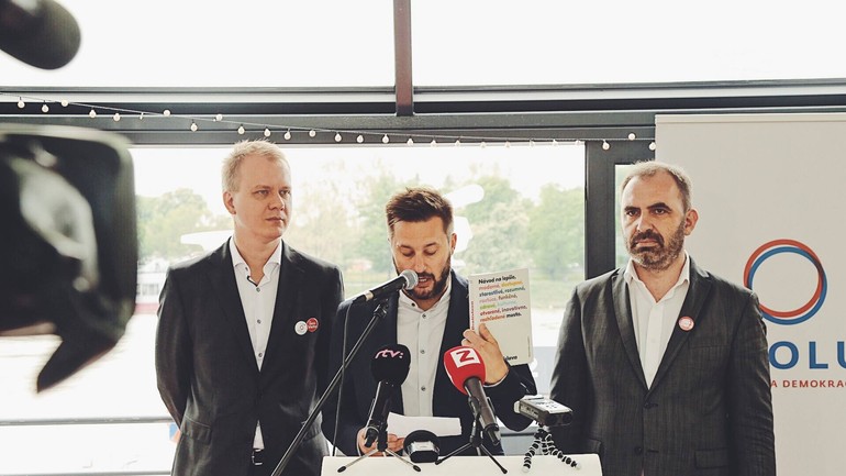 Miroslav Beblavý, Matúš Vallo a Ivan Štefunko