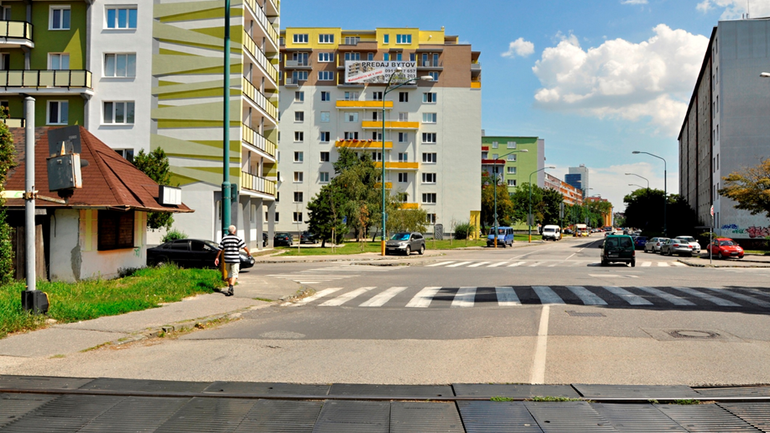 Smer križovatka Riazanská ul. – Kukučínova ul.