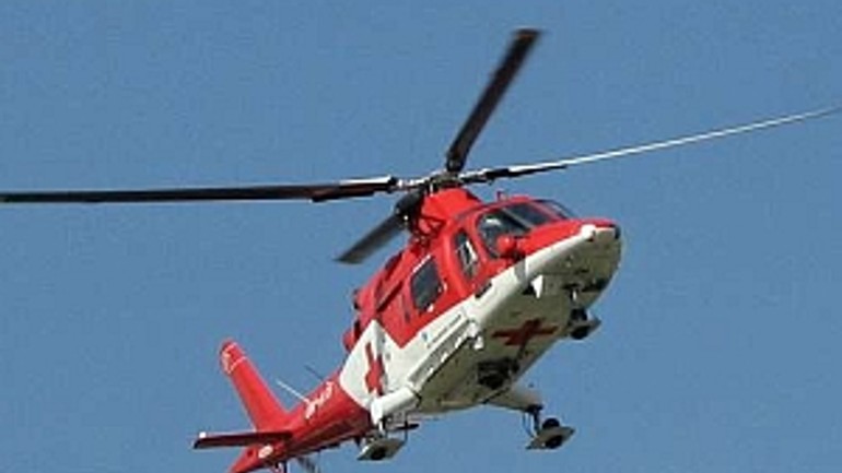 Zraneného cyklistu previezli do nemocnice vrtuľníkom - Vrtulnik