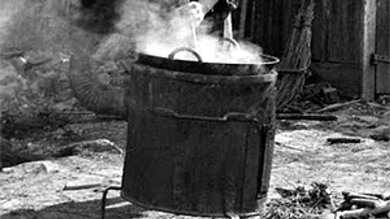 Pri zaváraní mohli slúžky iba pomáhať - lekvar_varenie