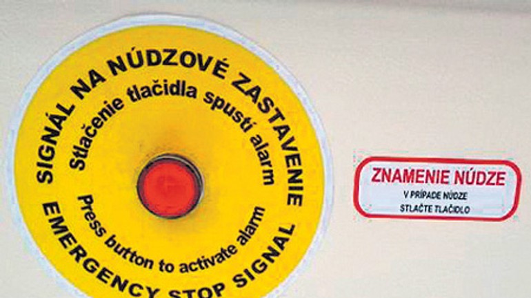 Tlačidlá nesmie cestujúci hľadať, musí ich vidieť - tlacidla1