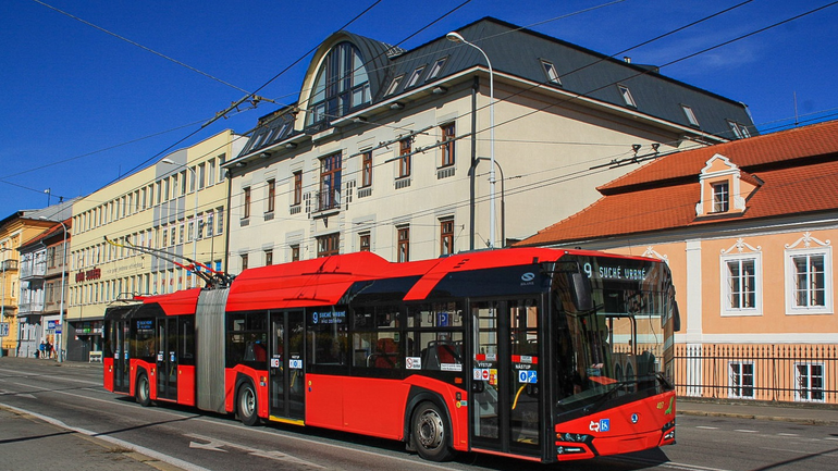 hybridný trolejbus z Česka