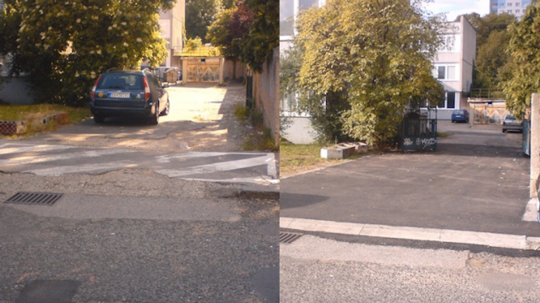 Karlova ves opravila komunikácie pred gymnáziom l. sáru - gymnazium_saru_chodnik