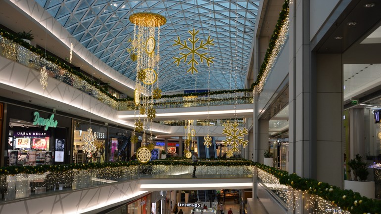 Eurovea vianočný interiér