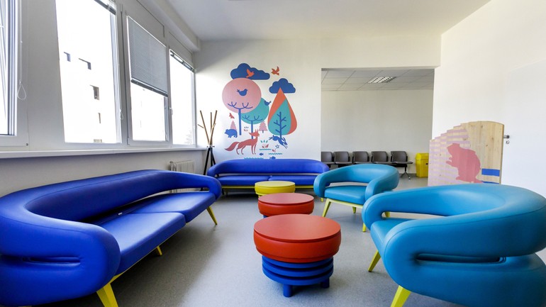 Sonografická čakáreň Rádiologického oddelenia Národného ústavu detských chorôb