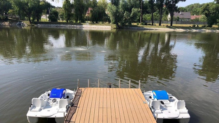 rybník vodný bicykel Devínska Nová Ves