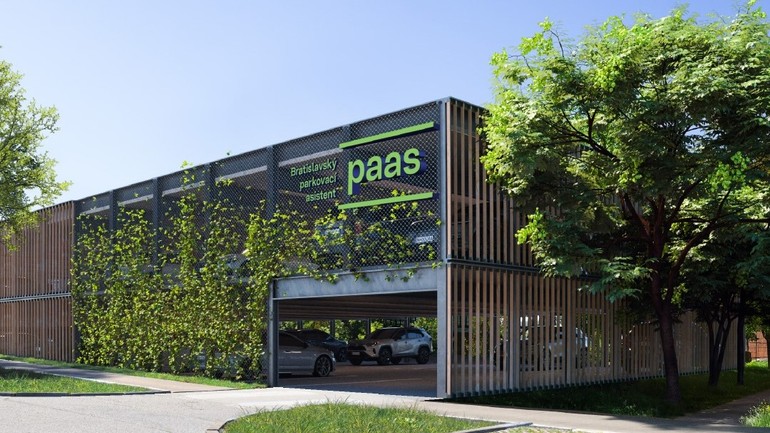  návrh parkovacieho domu v Lamači