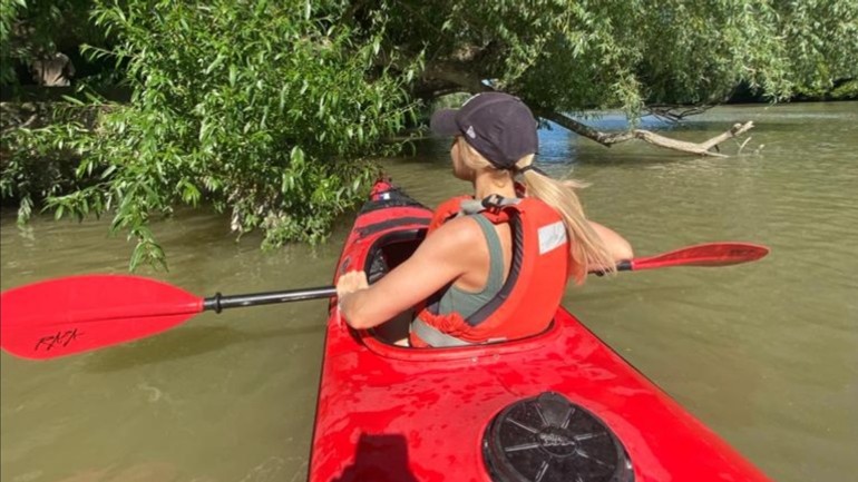 KArloveské rameno kajak