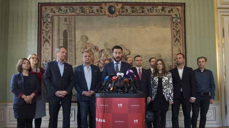 Matúš Vallo a starostovia mestských častí