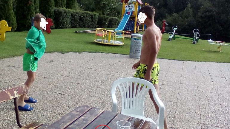 Popolník na kúpalisku v Lamači