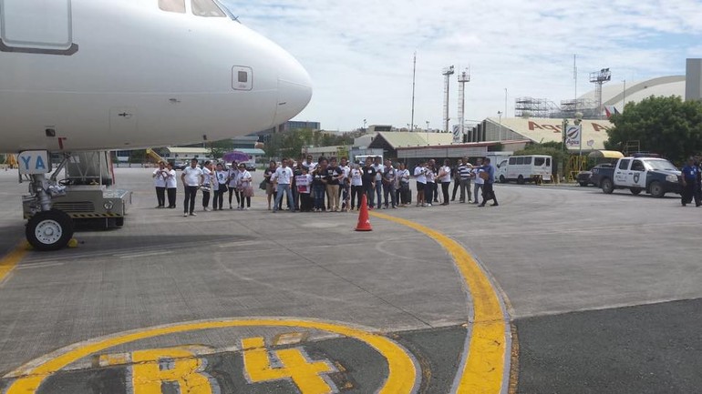 Pristátie vládneho špeciálu na Filipínach