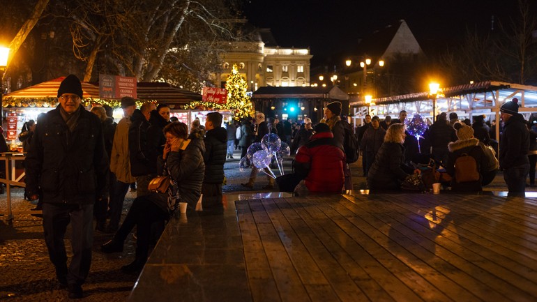 Silvestrovské oslavy na Hviezdoslavovom námestí