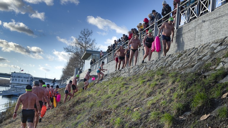 Otužilci, plávanie v rieke Dunaj pod názvom Memoriál Jozefa Makaia