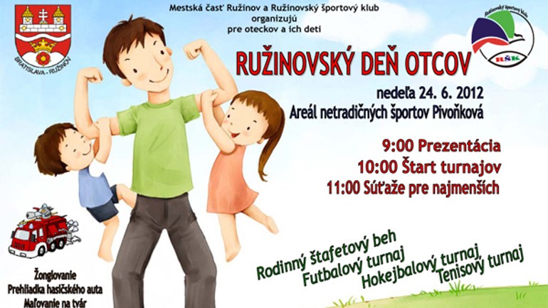 Ružinovčania oslávia deň otcov športom - Ruzinovsky den otcov