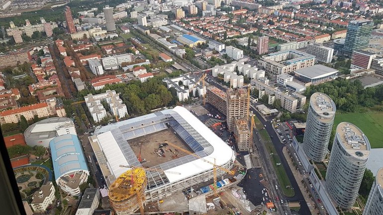 Letecký pohľad na Bratislavu