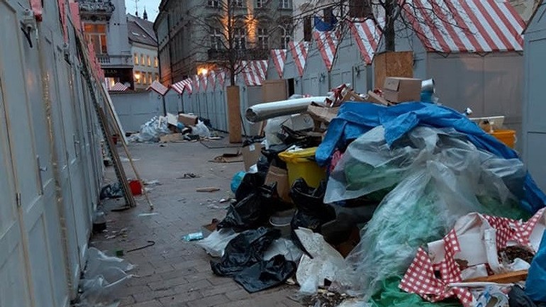 Neporiadok po Vianočných trhoch