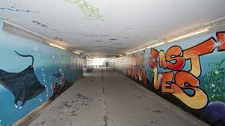 V podchode na karloveskej možno vstúpiť do podmorského sveta - Podchod1