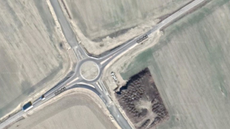 Kruhový objazd v Podunajských Biskupiciach