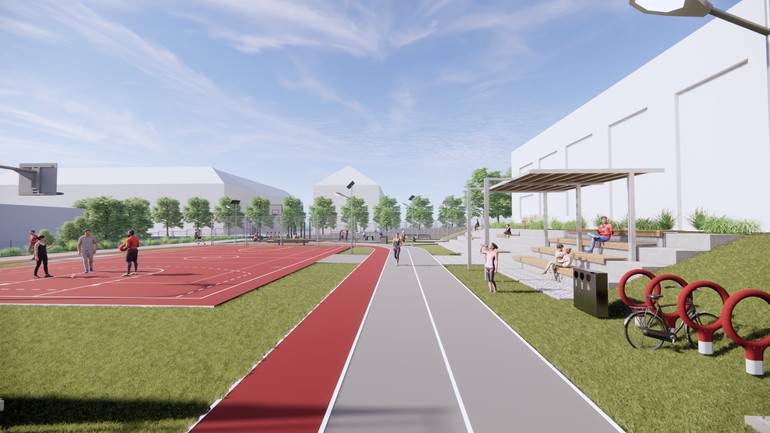 Pionierska vizualizácie športovisko